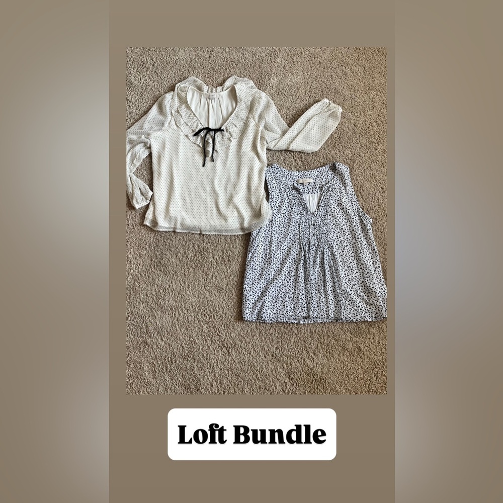 Loft Bundle Euc , 2 Blouses, Size Large - image 1